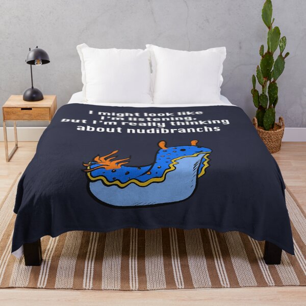 Item preview, Thinking About Nudibranchs (white text) designed and sold by Brydenophyte.