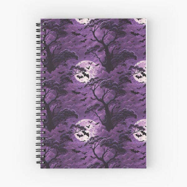Item preview, Purple Mystical Moonlit Bat Patch Design designed and sold by ElLocoMus.