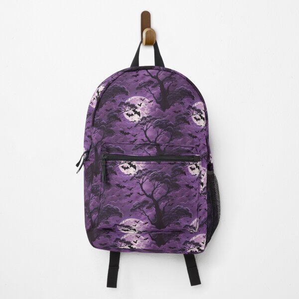 Item preview, Purple Mystical Moonlit Bat Patch Design designed and sold by ElLocoMus.