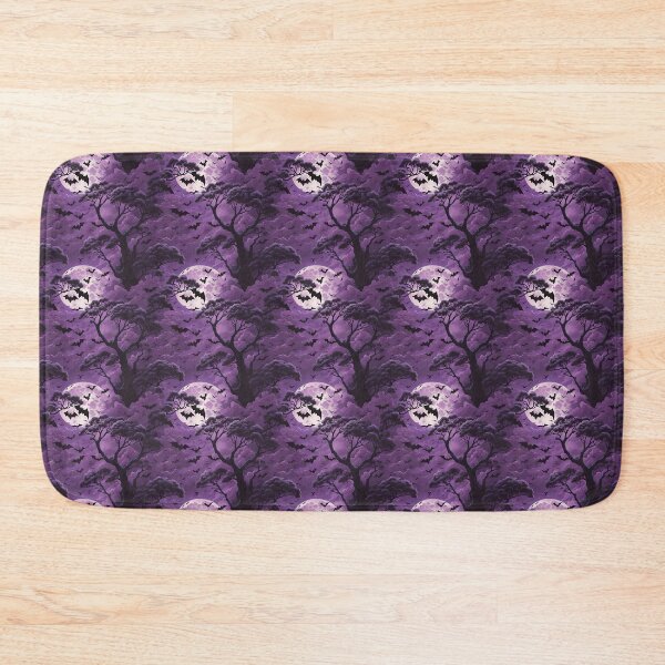 Item preview, Purple Mystical Moonlit Bat Patch Design designed and sold by ElLocoMus.