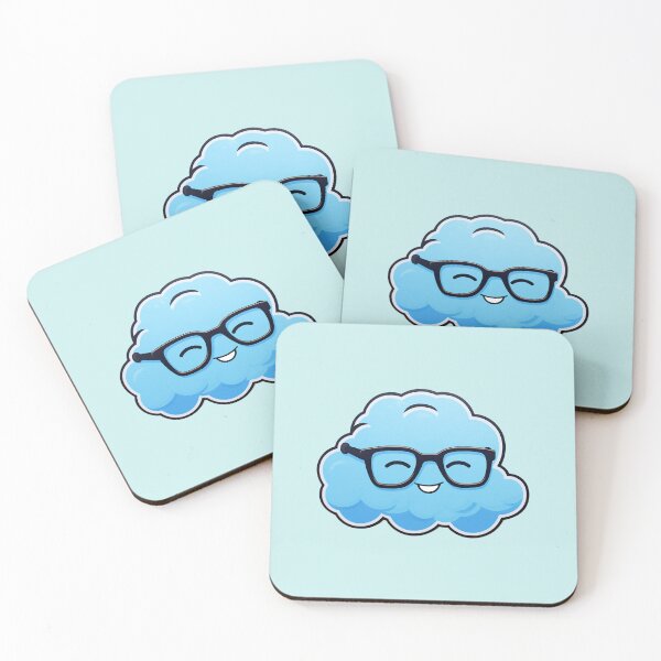 Item preview, Fun cloud wearing glasses designed and sold by vialgames.