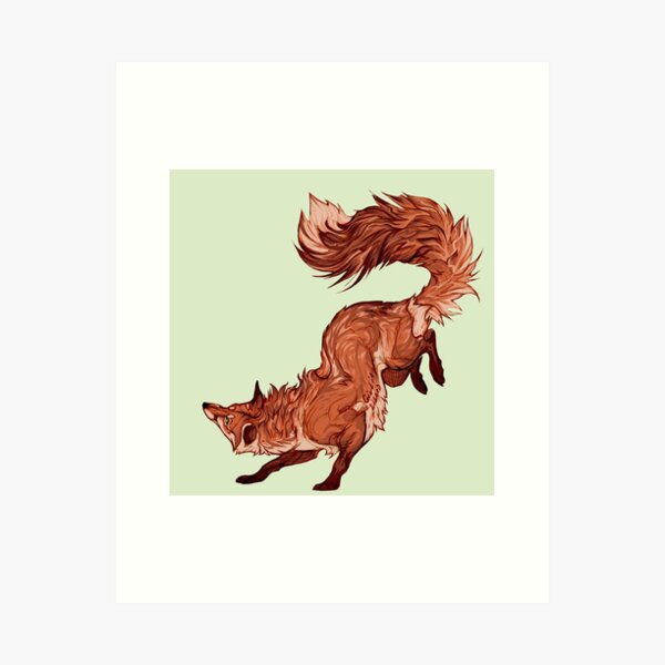 Red fox 2018 redraw  Sticker for Sale by Giulialibard