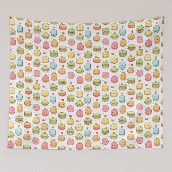 Item preview, cute macaron seamless designed and sold by NatthyDesign.
