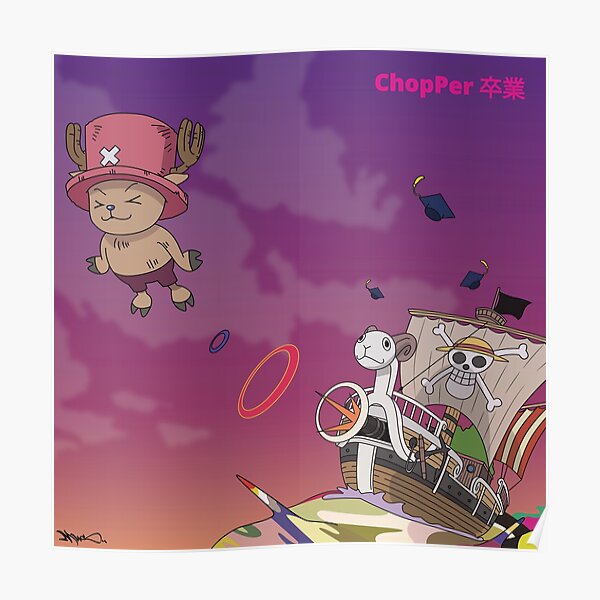 "Chopper Graduation " Poster for Sale by Mus Networks Redbubble