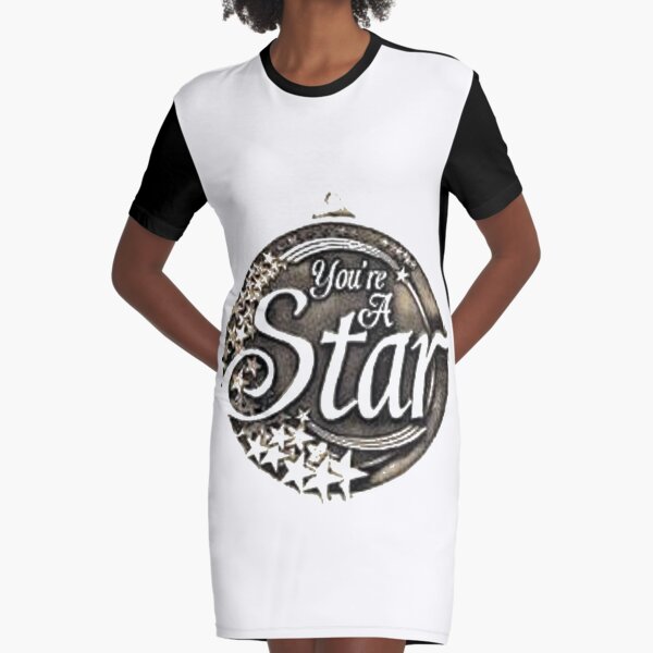You are a star medal Graphic T-Shirt Dress