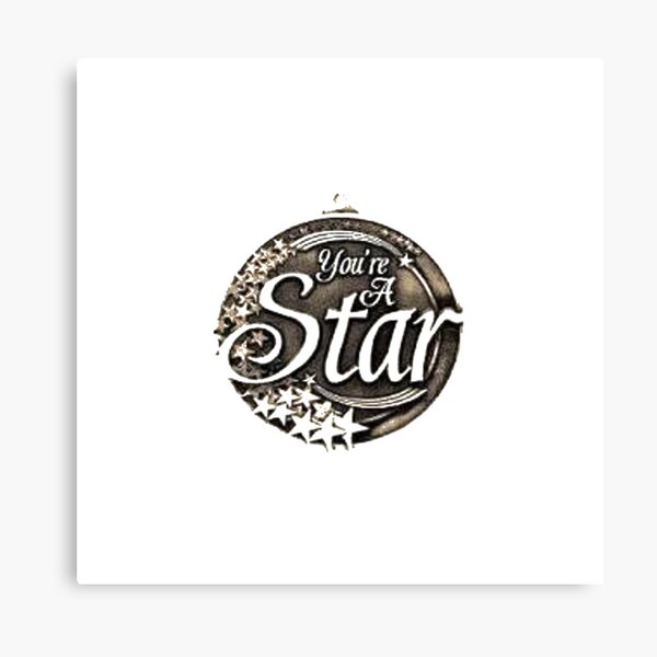 You are a star medal Canvas Print