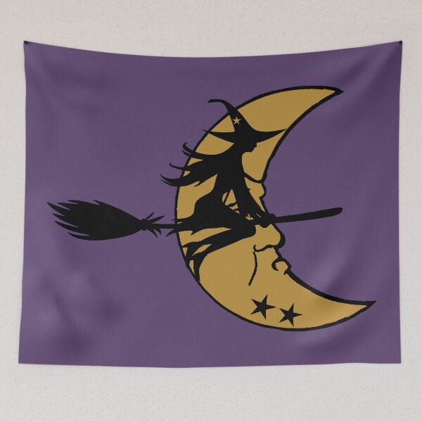 Item preview, Halloween - Witch Fly By designed and sold by humnoo.
