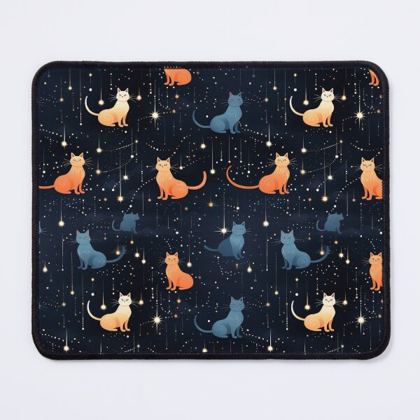 Item preview, Stellar Cats: Feline Silhouettes Amidst the Constellations designed and sold by TheFrenchVegan.