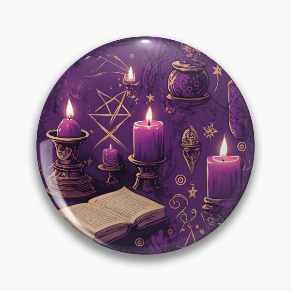 Item preview, Magic Purple Mystical Spellbook Patch Design designed and sold by ElLocoMus.