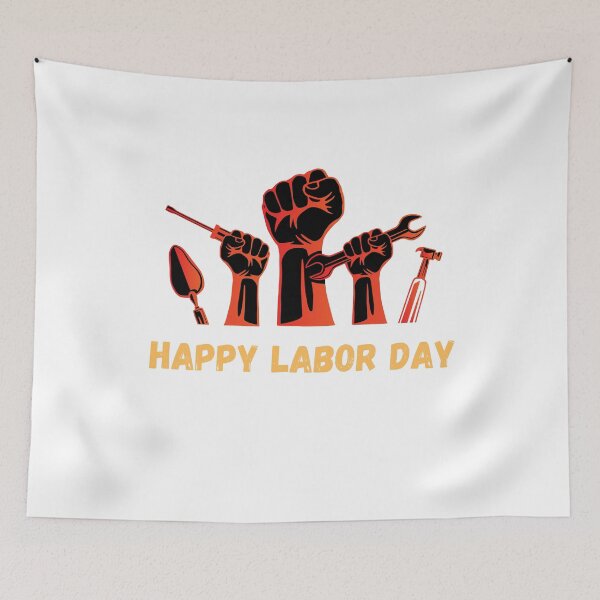 Item preview, HAPPY LABOR DAY RISING HAND CLASSIC T SHIRT designed and sold by sangram9337.