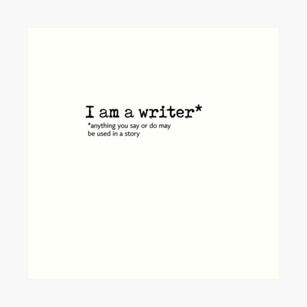 Item preview, i am a writer book aesthetic designed and sold by stickersxbecca.