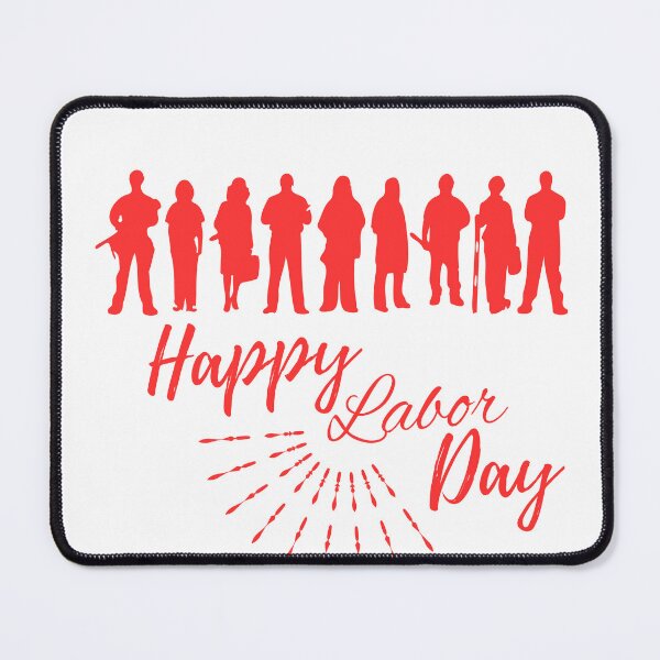 Item preview, HAPPY LABOR DAY CLASSIC BLACK T SHIRT designed and sold by sangram9337.