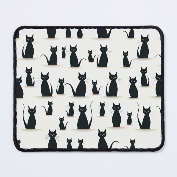 Item preview, Feline Shadows: Elegant Cat Silhouettes designed and sold by TheFrenchVegan.