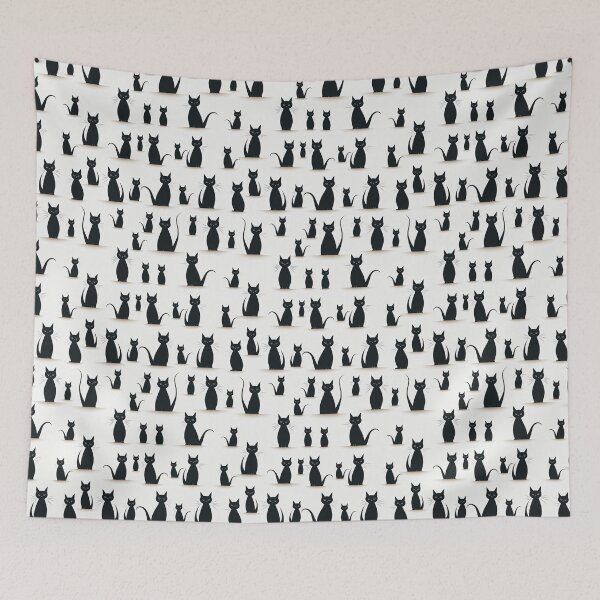 Item preview, Feline Shadows: Elegant Cat Silhouettes designed and sold by TheFrenchVegan.