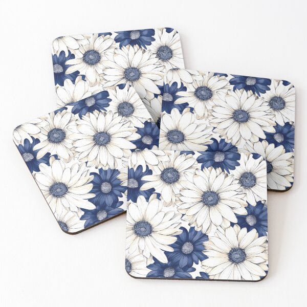 Item preview, Blue ‘n’ Cream Gerberas designed and sold by NikFoxx.