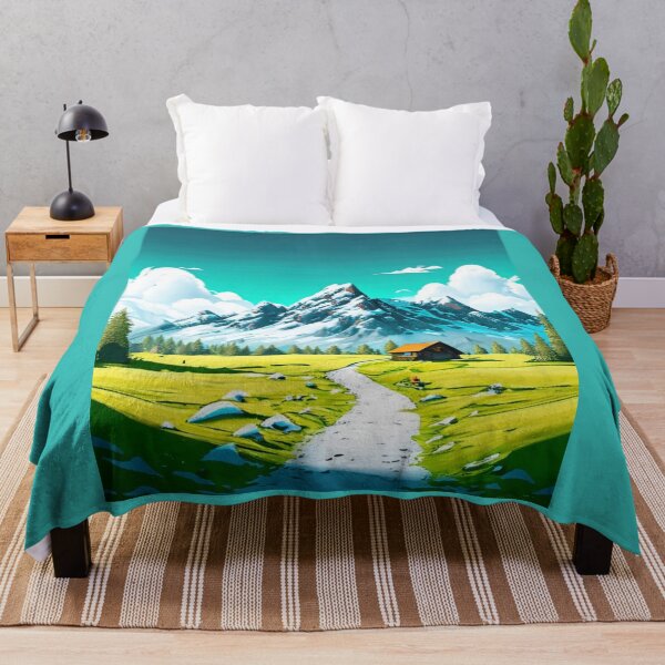 Item preview, Small Mountain House at the end of a pathway in the Mountains. designed and sold by MikeSpence.