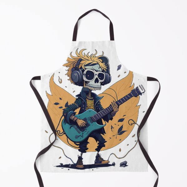 Item preview, Nature Guitar Player Skeleton Rocking Bass designed and sold by ShopSunday.