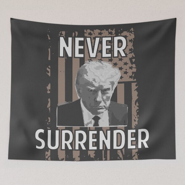 Item preview, Trump never surrender mug shot designed and sold by Colorfulman.