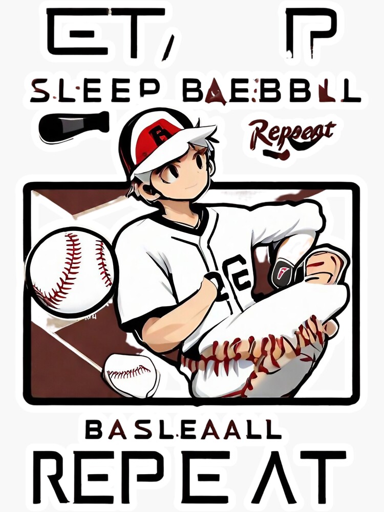 Eat Sleep Baseball Repeat Baseball Player Funny Baseball Shirt