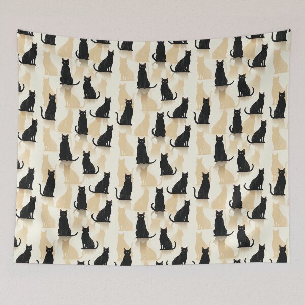 Item preview, Feline Outlines: Detailed Cat Profiles designed and sold by TheFrenchVegan.