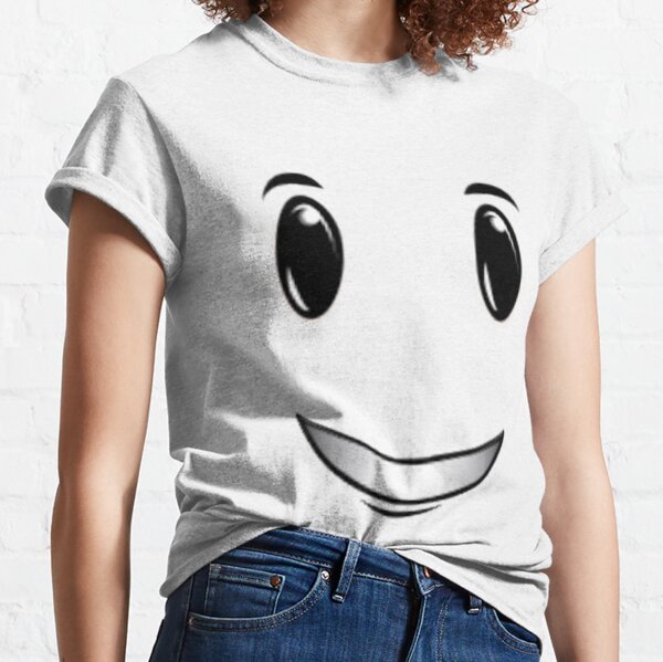 Roblox Default Normal Smile Face Shirt Funny  Sticker for Sale by