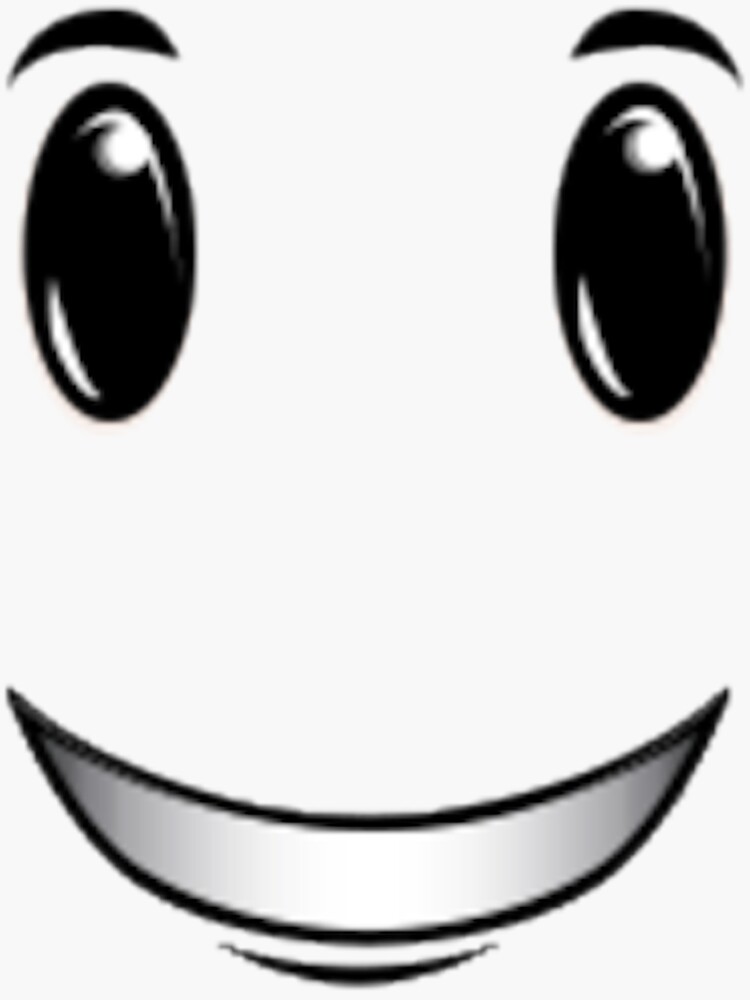 Roblox Winning Smile Sticker for Sale by Rizinator