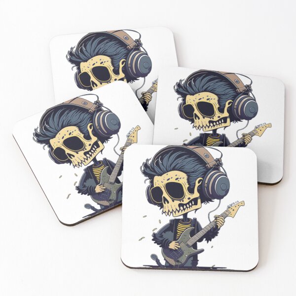 Item preview, Nature Guitar Player Skeleton  Rocking Bass  designed and sold by ShopSunday.