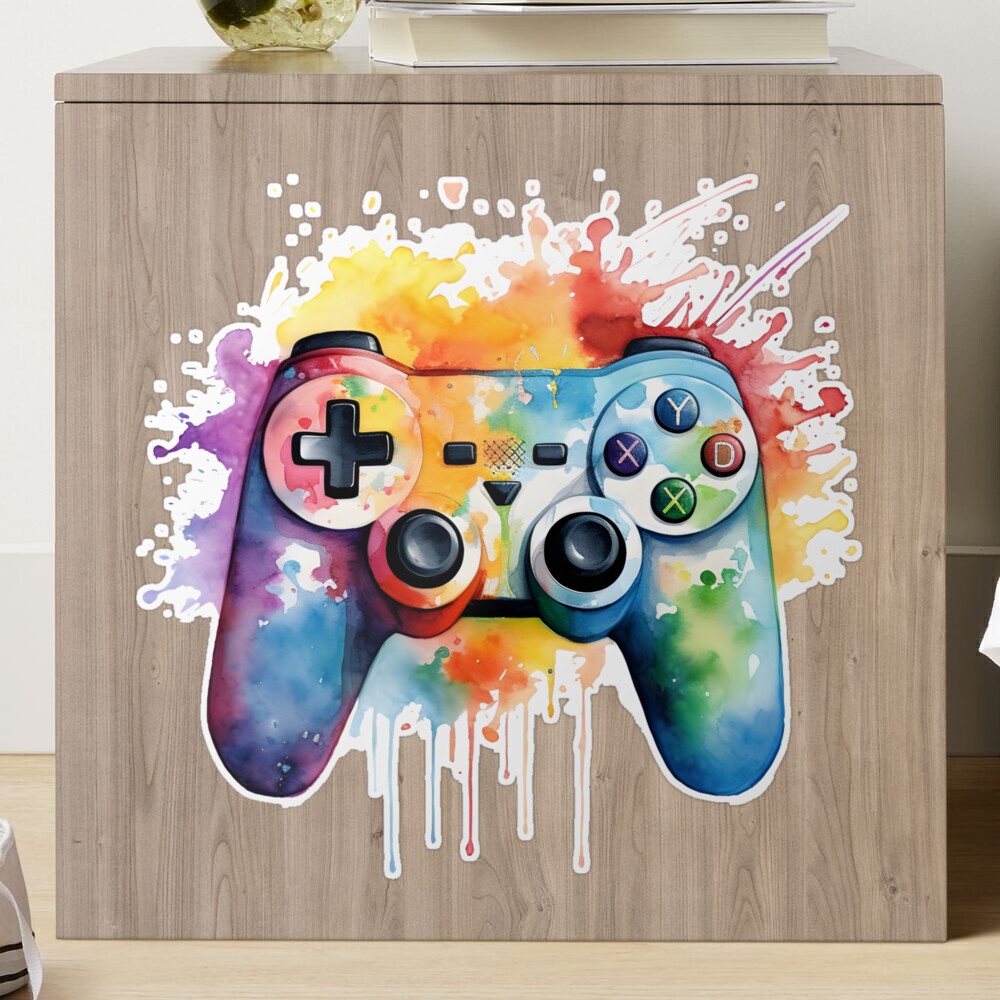 Foto su tela Colorful Controller - A Multi-Colored Gaming Design