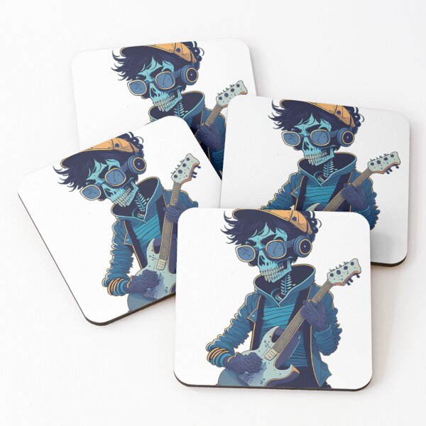 Item preview, Nature Guitar Player Skeleton  Rocking Bass  designed and sold by ShopSunday.