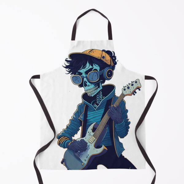 Item preview, Nature Guitar Player Skeleton Rocking Bass designed and sold by ShopSunday.