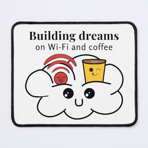 Item preview, Kawaii cloud with freelancer quote designed and sold by Bizzybeebolly.