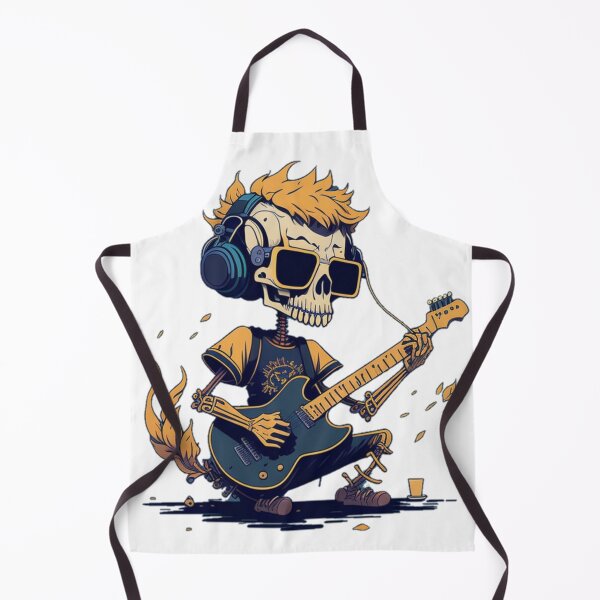 Item preview, Nature Guitar Player Skeleton Rocking Bass designed and sold by ShopSunday.
