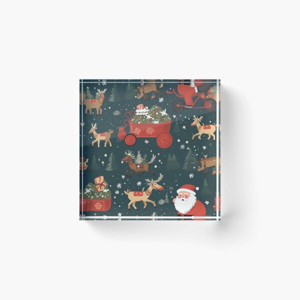 Item preview, Santa Claus & Reindeer christmas pattern3, Seamless designed and sold by zerocrystal.