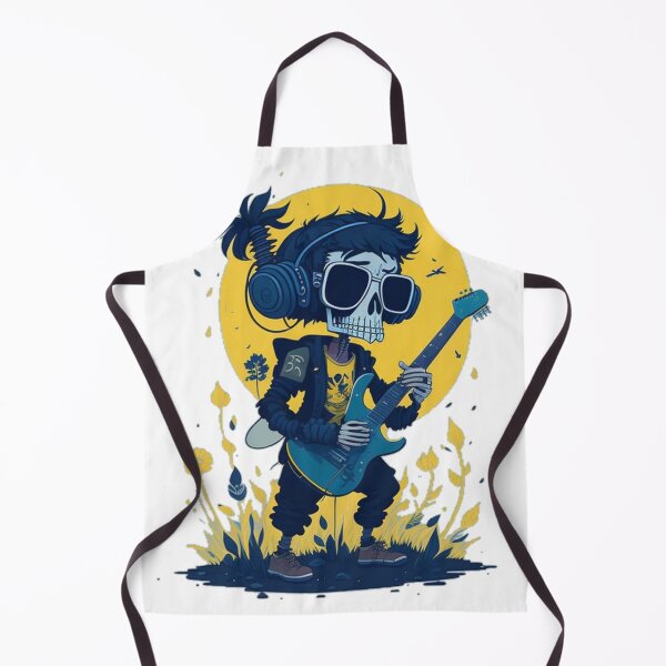 Item preview, Nature Guitar Player Skeleton Rocking Bass designed and sold by ShopSunday.