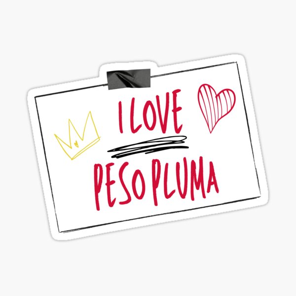 Peso Pluma Word Art Stickers (3pcs) – Placoso Picks