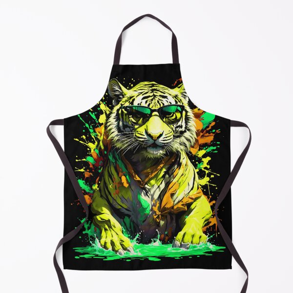 Artikelvorschau, Tiger-Farbspritzer mit Sonnenbrille entworfen und verkauft von MindWave THC.