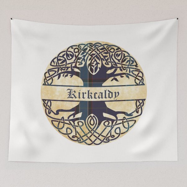 Item preview, Kirkcaldy Tree of Life Clan Scottish Surname tartan designed and sold by BagTown Clans.
