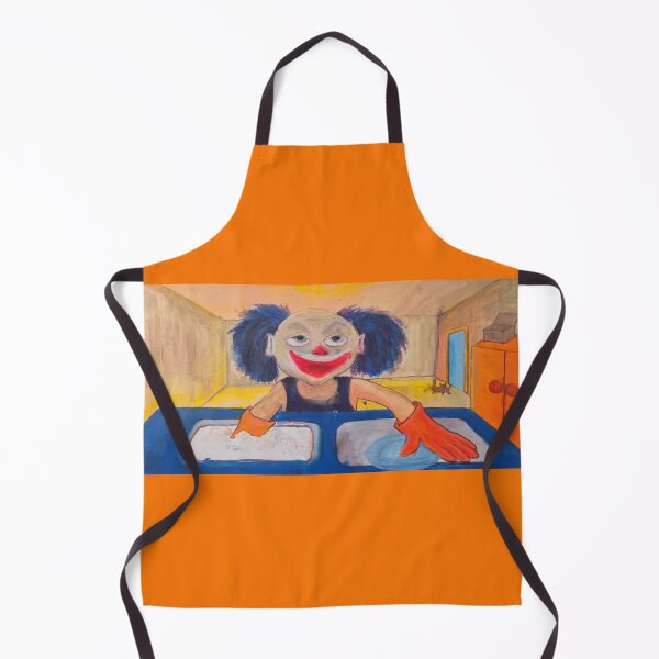 Item preview, Clown Washing Dishes designed and sold by WeirdPower.