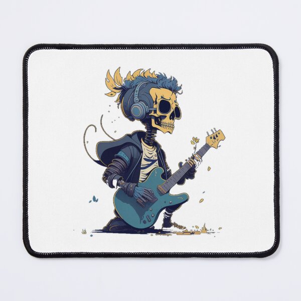 Item preview, Nature Guitar Player Skeleton  Rocking Bass  designed and sold by ShopSunday.