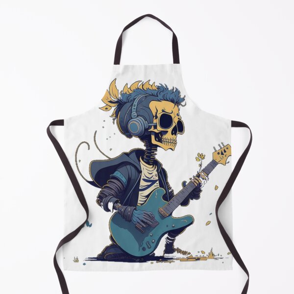Item preview, Nature Guitar Player Skeleton Rocking Bass designed and sold by ShopSunday.