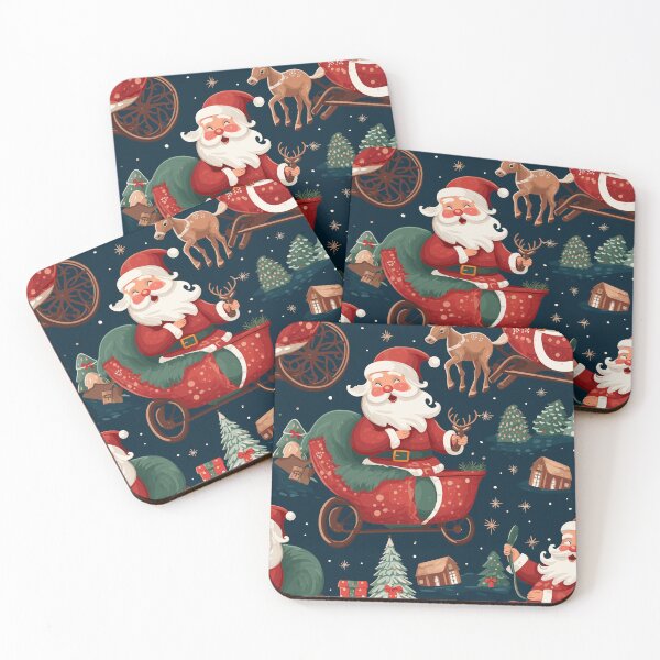 Item preview, Santa Claus & Reindeer christmas pattern2, Seamless designed and sold by zerocrystal.