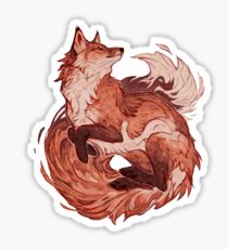 Red fox 2018 redraw Sticker