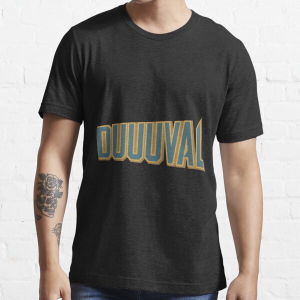 Smack Apparel Gamedays We duuuval T-Shirt for Jacksonville Football Fans (Sm-2XL) Short Sleeve / 3X-Large / Galapagos Blue