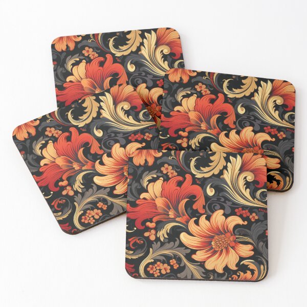 Item preview, Abstraction antic floral pattern designed and sold by SmileshareShop.