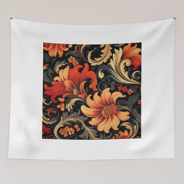 Item preview, Abstraction antic floral pattern designed and sold by SmileshareShop.