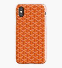 orange goyard iPhone Case