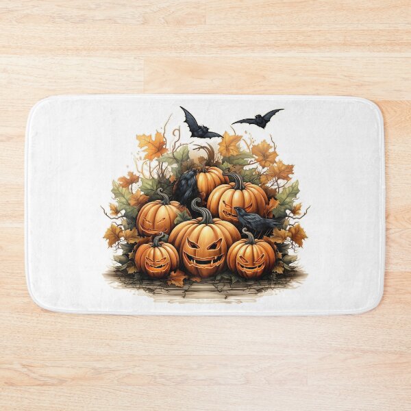 Item preview,  Halloween pumpkins and bats designed and sold by Hiszpanka.
