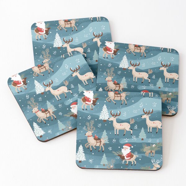 Item preview, Santa Claus & Reindeer christmas pattern1, Seamless designed and sold by zerocrystal.