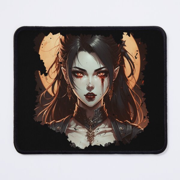 Item preview, A vampire against the background of the moon designed and sold by FlowerandDesing.