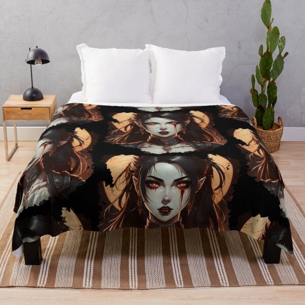 Item preview, A vampire against the background of the moon designed and sold by FlowerandDesing.